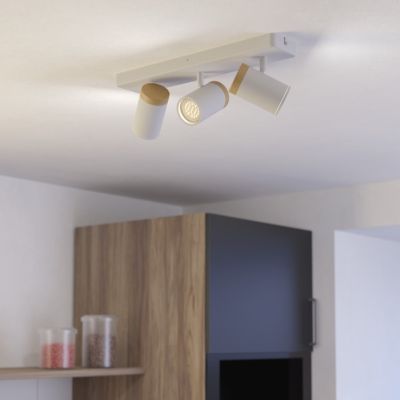 Ocelové moderní nástěnné bodové světlo bílé, Conradus, IP44