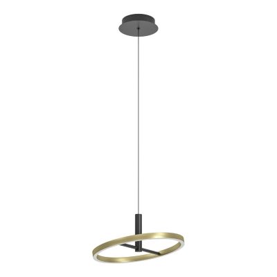 Kovové designové závěsné světlo mosazné, Buket, 19W, LED 3000 K, s 3stupňovým stmíváním