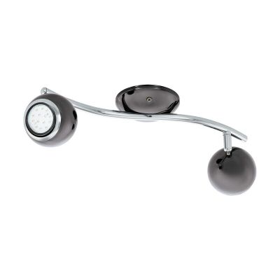 Ocelové stropní bodové světlo niklové, Anissa