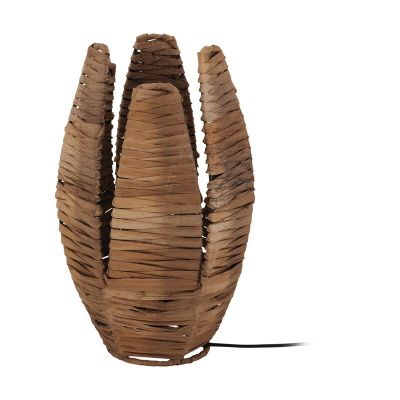 Ocelová rustikální stolní lampa černá, Joyca, s vypínačem