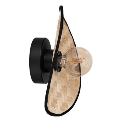 Dřevěné rustikální nástěnné světlo hnědé, Jillah