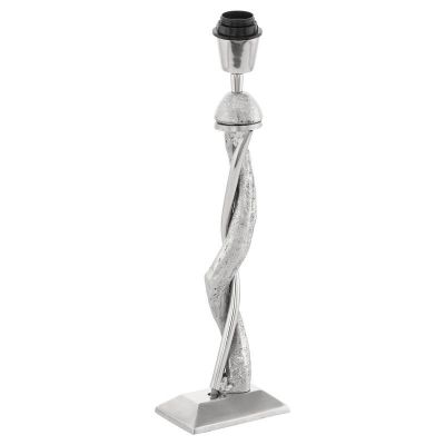 Hliníková moderní stolní lampa bez stínidla niklová, Mason, s vypínačem