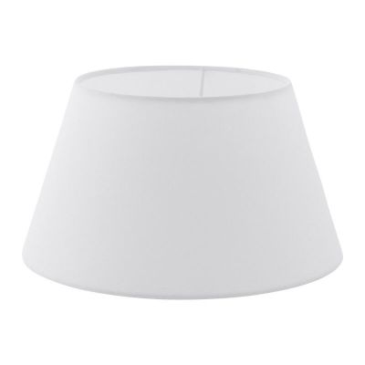 Látkové rustikální stínidlo na lampu bílé, Noah