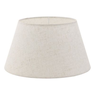 Látkové rustikální stínidlo na lampu krémové, Noah