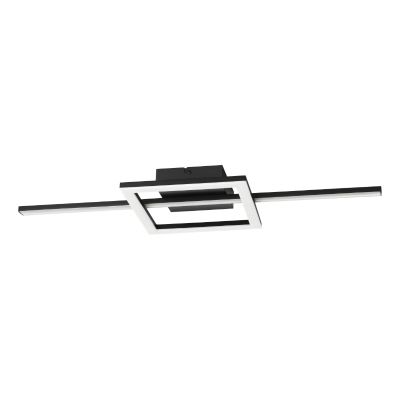 Plastové moderní stropní svítidlo černé, Xam, 19,5W, LED white switch