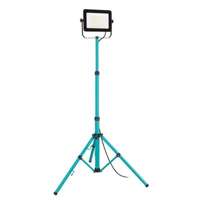 Modré pracovní světlo z hliníku, Angelos, 100 W, 4000 K LED, IP65, s vypínačem