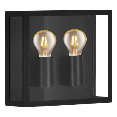 Hliníkové moderní venkovní světlo černé, Alihan, IP44