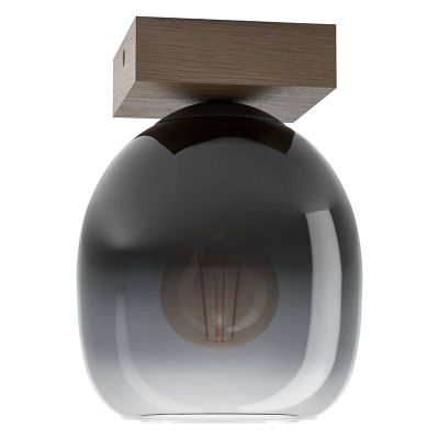 Dřevěné moderní stropní svítidlo hnědé, Frida