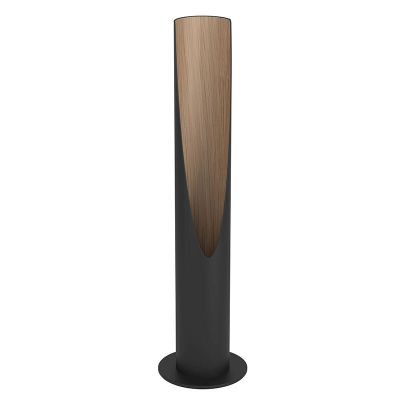 Hliníková moderní stolní lampa hnědá, Aloysius, s vypínačem