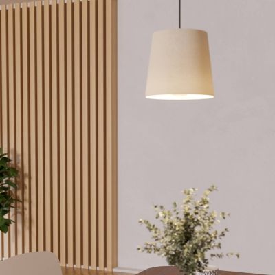 Látkové moderní závěsné světlo černé, Siham