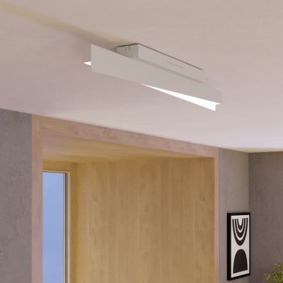Plastové designové chytré stropní svítidlo bílé, Birkan, 13,5W, LED RGBW, s dálkovým ovládáním