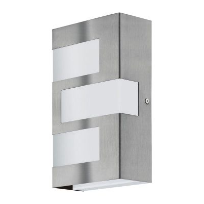 Plastové moderní venkovní světlo stříbrné, Maegan, 3W, LED 3000 K, IP44