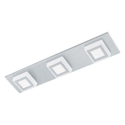 Plastové moderní stropní světlo stříbrné, Elsien, 3W, LED 3000 K