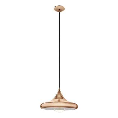 Kovové designové závěsné světlo měděné, Piglio