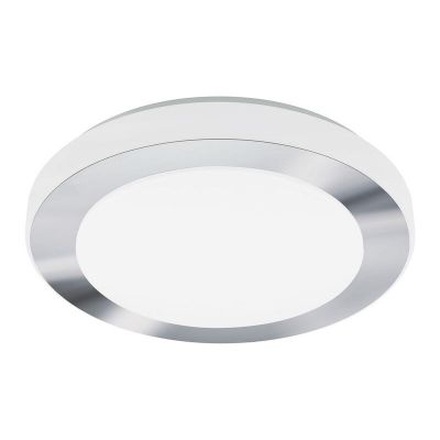 Plastové stropní svítidlo chromové, Amina, 16W, LED 3000 K, IP44