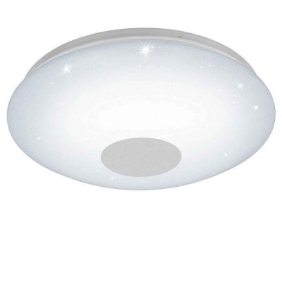 Plastové stropní svítidlo bílé, Barbera, 30W, LED nastavitelný od teplé po studenou bílou