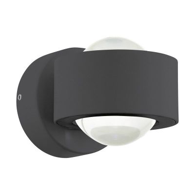 Plastová moderní lampa up down antracitá, Beerd, 3W, LED 3000 K