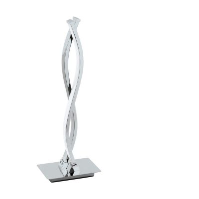 Hliníková moderní stolní lampa chromová, Arantxa, 5W, LED 3000 K, s vypínačem