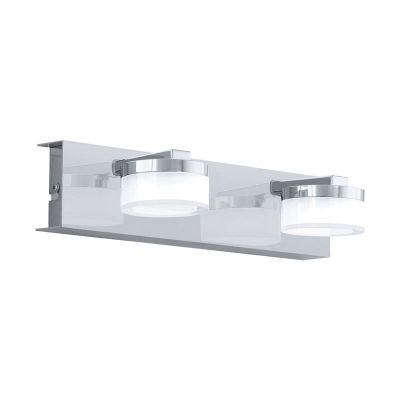 Plastové moderní nástěnné světlo chromové, Busra, 7W, LED 3000 K, IP44