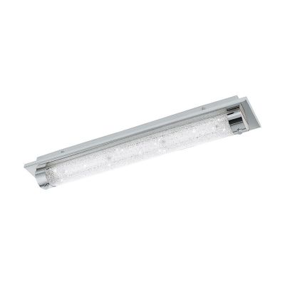 Skleněné designové stropní svítidlo chromové, Iris, 19W, LED 4000 K, IP44