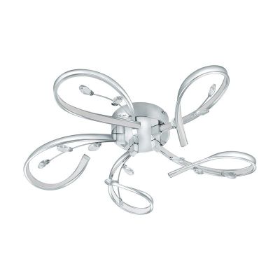 Hliníkové designové stropní světlo chromové, Yorik, 6W, LED 3000 K