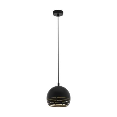 Kovové moderní závěsné světlo černé, Macey