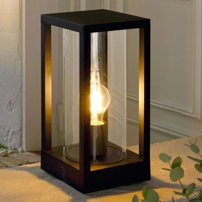 Hliníková moderní venkovní světlo černá, Laszlo, IP54