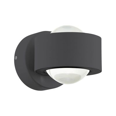 Hliníkové moderní venkovní světlo antracité, Lyn, 2W, LED 3000 K, IP44