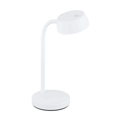 Plastová stolní lampa bílá, Annelin, 4W, LED 3000 K, s vypínačem