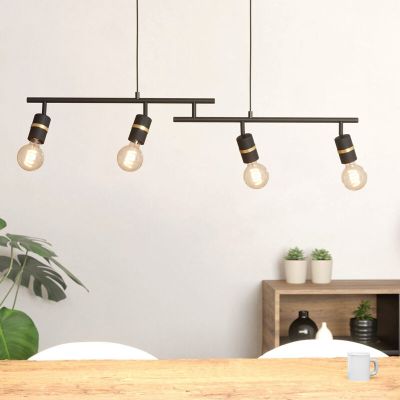 Hliníkové závěsné světlo černé, Jelger