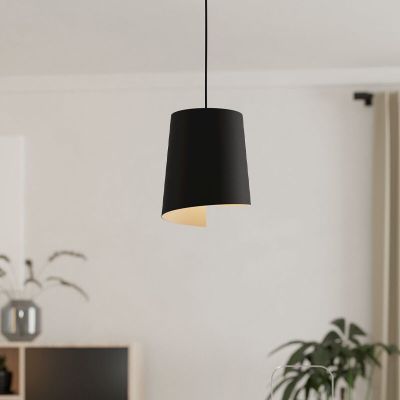 Hliníkové rustikální závěsné světlo černé, Vincenzo