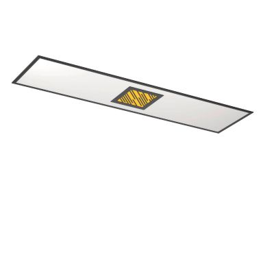 Hliníkové moderní stropní svítidlo černé, Vinesh, 35W, LED RGBW, s 3stupňovým stmíváním