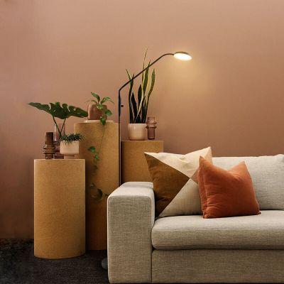 Moderní stojací čtecí lampa černá, Salvador, 5W, LED 3000 K, s vypínačem