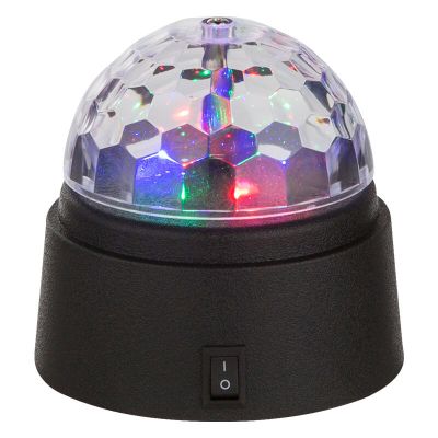 Vícebarevné disko osvětlení plastové, Laurin, 0,6W, RGB LED, s vypínačem