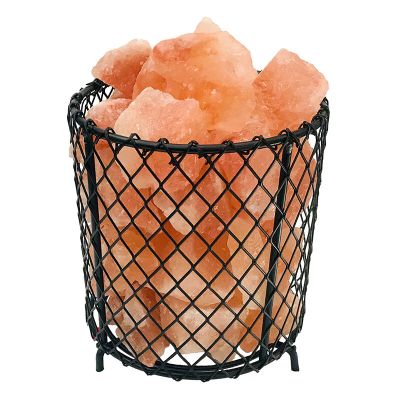 Kámenná solná lampa oranžová, Mersa, s vypínačem