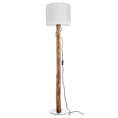 Dřevěná stojací lampa rustikální, Najima, s vypínačem