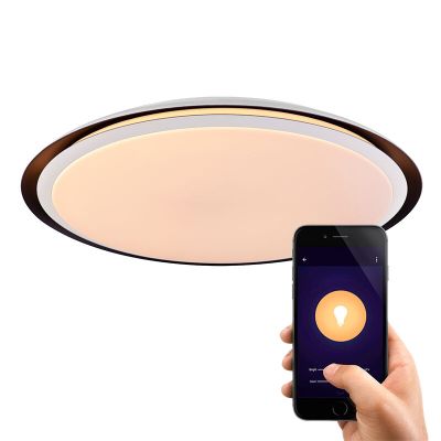 Kovové moderní chytré stropní svítidlo bílé, Invo, 40W, LED RGBW