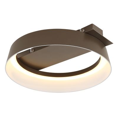 Kovové designové stropní světlo hnědé, Sybrich, 12W, LED 3000 K