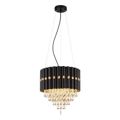 Křišťálový designový lustr černý, Moniek