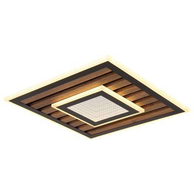 Kovové designové stropní svítidlo černé, Wietze, 24W, LED 3000 K