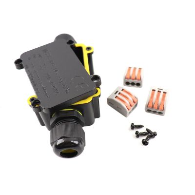 Voděodolná oboucestná kabelová spojka s vnitřní zástrčkou Wago, IP68