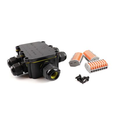 Voděodolná 6-pólová kabelová spojka s vnitřní zástrčkou Wago, IP68