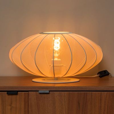 Béžová stolní lampa moderní, Corina, s vypínačem