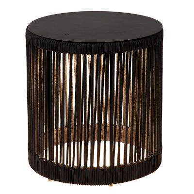 Černá nabíjecí stojací lampa moderní, Pingi, 3W, LED 3000 K, IP44, s 3stupňovým stmíváním