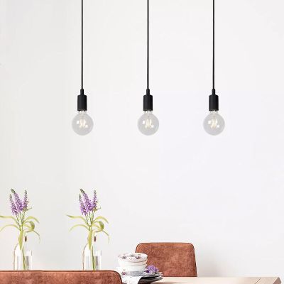 Černé závěsné světlo moderní, Fix