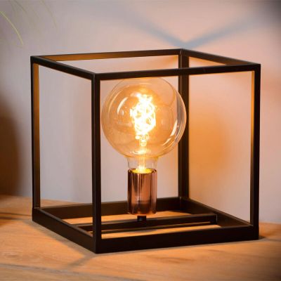 Černá stolní lampa moderní, Arthur, s vypínačem