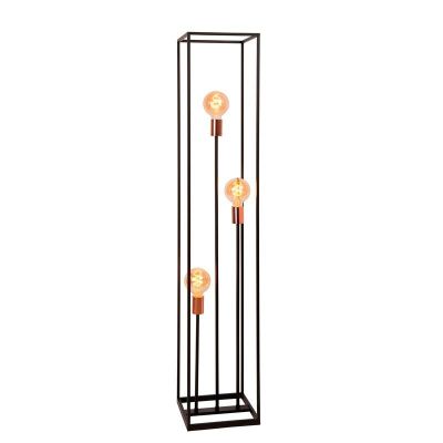 Černá stojací lampa moderní, Arthur, s vypínačem