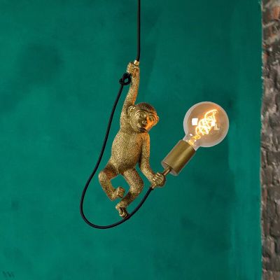 Černé závěsné světlo retro, Extravaganza Chimp