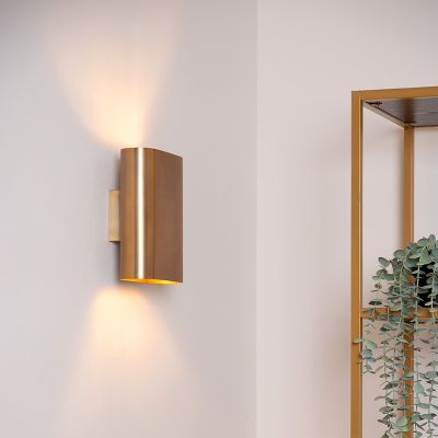 Mosazná lampa up down moderní, Ovalis