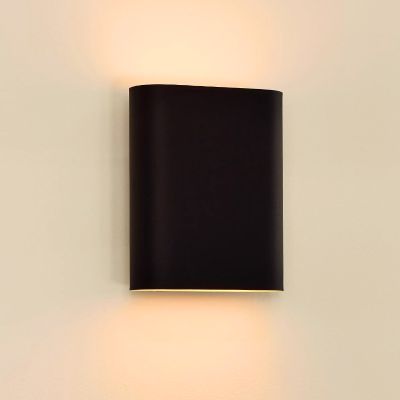 Černá lampa up down moderní, Ovalis